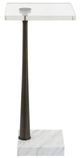 Uttermost® Pelton Glass Top Drink Table with Black/White Base-4