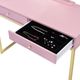 ACME Furniture Coleen Gold/Pink Vanity Desk-4