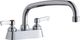 Elkay Chrome 4" Centerset Exposed Deck Faucet with 10" Arc Tube Spout and 2" Lever Handles-0