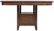 Jofran Inc. Manchester Merlot Square High-Low Dining Table-2