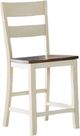 A-America® Mariposa Chalk/Cocoa Bean Ladderback Barstool-0