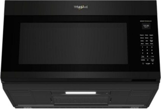 Whirlpool® 2.1 Cu. Ft. Black Over the Range Microwave with Sensor Cooking and AccuPop™-3