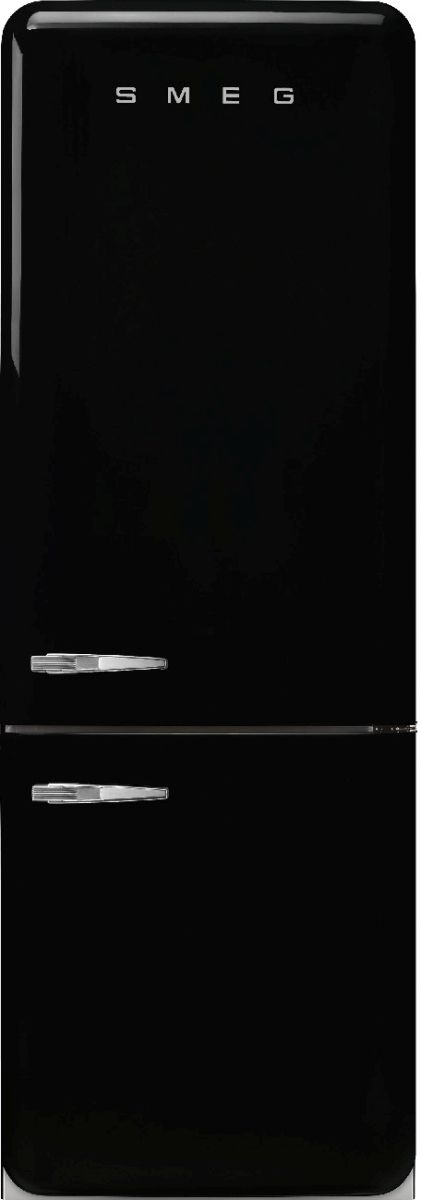 Smeg Retro Style 28 in. 18.0 Cu. Ft. Black Bottom Freezer Refrigerator-0