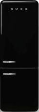 Smeg Retro Style 28 in. 18.0 Cu. Ft. Black Bottom Freezer Refrigerator-0