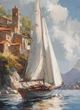 Stylecraft Sail Away Italy I Wall Art-1