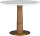 Fairfield® Provence Sandstone Dining Table with White Carrara Marble Top-0