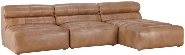 Moe's Home Collection Ramsay Signature 3-Piece Tan Right-Arm Facing Modular Sectional and Chaise-0