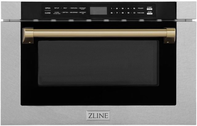 ZLINE Autograph Edition 1.2 Cu. Ft. Satin Stainless Steel Microwave Drawer-0