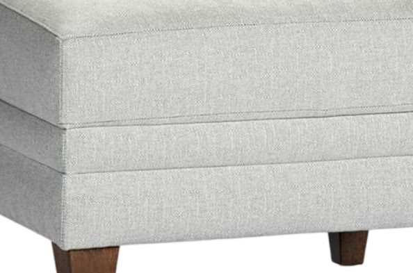Marshfield Furniture Emily Brown/Gray Ottoman-1