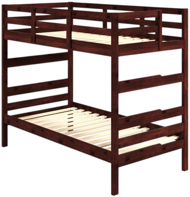 Donco Kids Promo Shaker Cappuccino Youth Twin/Twin Bunkbed-2