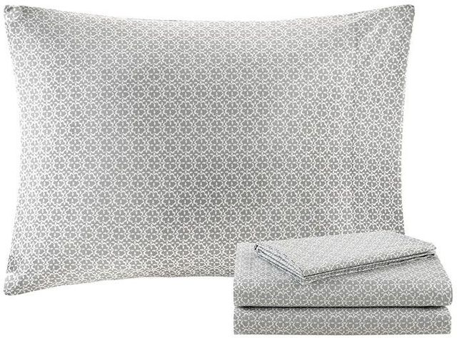Olliix by Madison Park Essentials Sybil Blue King Complete Reversible Coverlet and Cotton Sheet Set-3