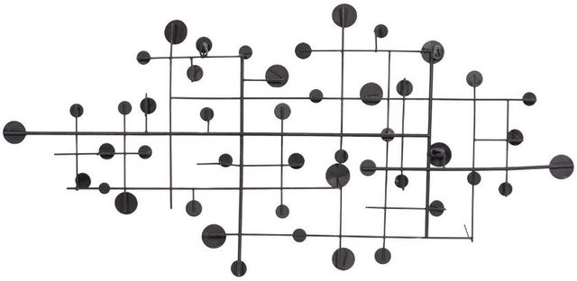 Deco Marche Silver Abstract Wall Decor-2