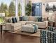 Furniture of America® Eastleigh Beige/Black Stripe Chair-1