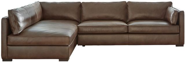 Millennium® by Ashley® Kiessel 2-Piece Chocolate Sectional-0