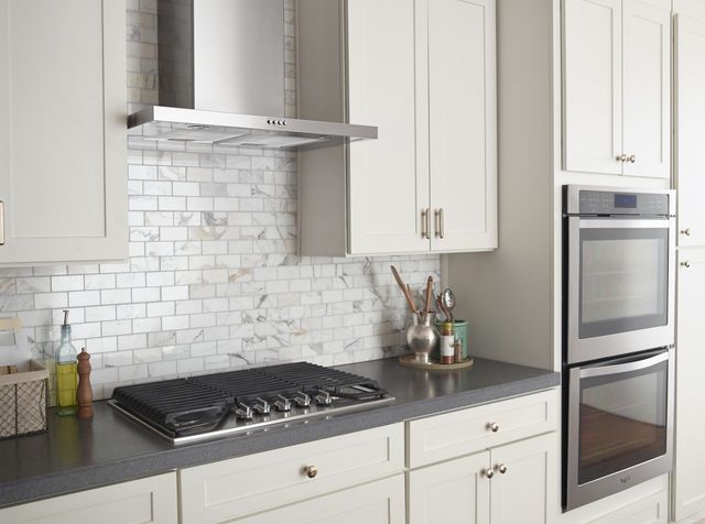 Whirlpool® 30" Wall Mount Flat Range Hood-Stainless Steel-4