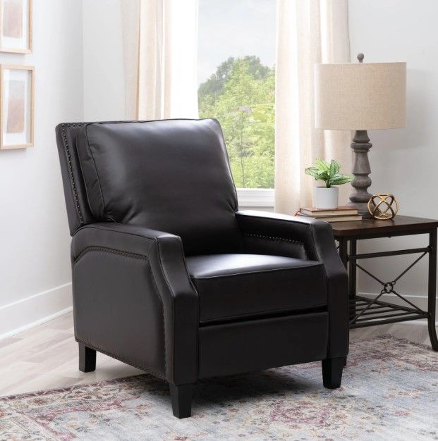 Powell® Portico Chocolate Manual Recliner-2