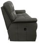 La-Z-Boy® James Charcoal Leather Manual Reclining Sofa-2