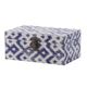 A & B Home 2-Piece Blue/White Decorative Box Set-1