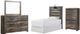 Signature Design by Ashley® Drystan 4-Piece Brown Rustic Twin Panel Headboard Bedroom Set-0