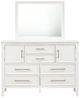 New Classic® Home Furnishings Andover White Dresser and Mirror-2