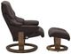 Stressless® by Ekornes® Customizable Reno Small Manual Recliner and Ottoman with Classic Base-2