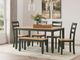 Signature Design by Ashley® Gesthaven 6-Piece Green/Natural Dining Table Set-4