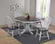 TEI St. Helen Gray Pedestal Dining Table with Walnut Base-2