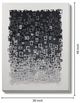 Classy Living Dramatic Textured Graphite Mosaic Wall Art-1