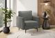 Monarch Specialties Inc. Dark Grey 32" Accent Chair with Black Metal Legs-1