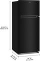 Whirlpool® 33" 16.35 Cu. Ft. Black Top Freezer Refrigerator with Total Coverage Cooling-4
