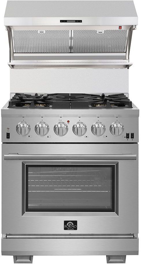 FORNO® Alta Qualita 30" Stainless Steel Wall Mounted Range Hood-3