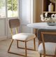 TOV Furniture Bobbie Cream/Gray Dining Side Chair-1