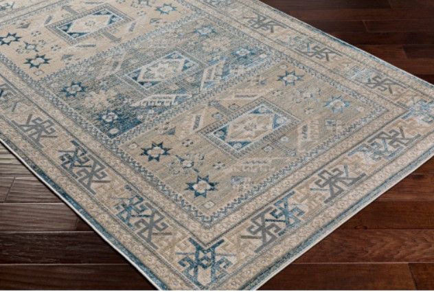 Surya Impulse Deep Teal/Taupe 4'x6' Area Rug-4