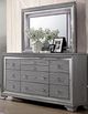 Furniture of America® Alanis 4-Piece Light Gray Queen Bedroom Set-2
