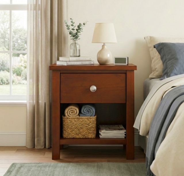 Homelegance® Rowe Dark Cherry Nightstand-1