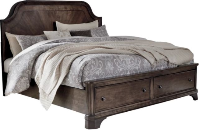 Signature Design by Ashley® Adinton 2-Piece Brown Queen Storage Panel Bed Set-1