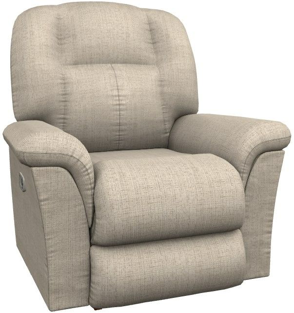 La-Z-Boy® Jasper Fawn Power Rocking Recliner with Headrest-0