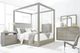 Modus Furniture Oxford Mineral Full Upholstered Canopy Bed-1