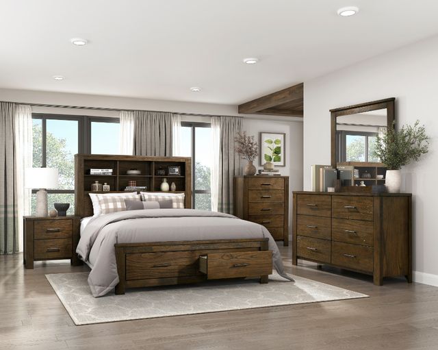 Homelegance® Sullivan Wire Brushed Oak Nightstand-1