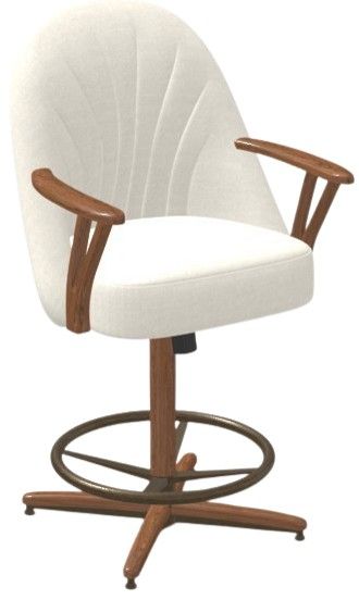 Chromcraft Customizable Bailey Swivel Tilt Counter Height Dining Stool-2
