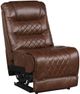 Homelegance® Putnam Brown Power Reclining Armless Chair-1