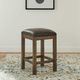 Liberty Furniture Lennox Medium Brown Upholstered Console Stool-1