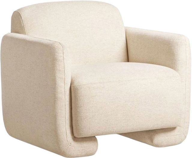 Moe's Home Collection Fallon Flecked Ivory Accent Chair-0