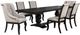 Coaster® Phelps 7-Piece Distressed Noir/Tan Rectangular Dining Table Set-0