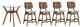 New Classic® Home Furnishings Oscar 5-Piece Clear/Gray/Walnut Counter Table Set-0