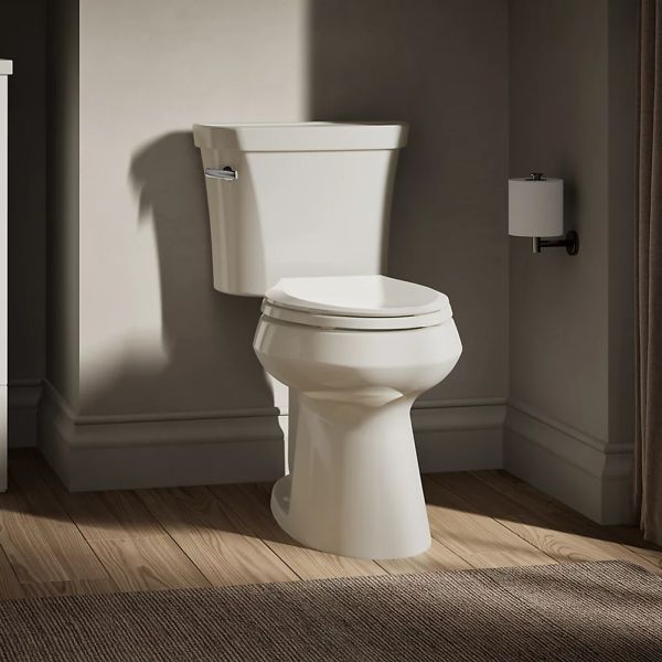 KOHLER® Highline® Biscuit Elongated Toilet Bowl with Concealed Trapway-2