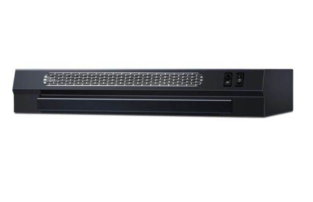 Summit® 24” Black Ductless Retractable Under Cabinet Range Hood-2