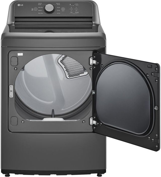 LG 7.3 Cu. Ft. Monochrome Gray Front Load Electric High Efficiency Dryer™-3