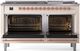 Ilve® Nostalgie II Series 60" Antique White Pro Style Dual Fuel Range-1