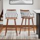 Armen Living Micah Black/Walnut Counter Stool-1